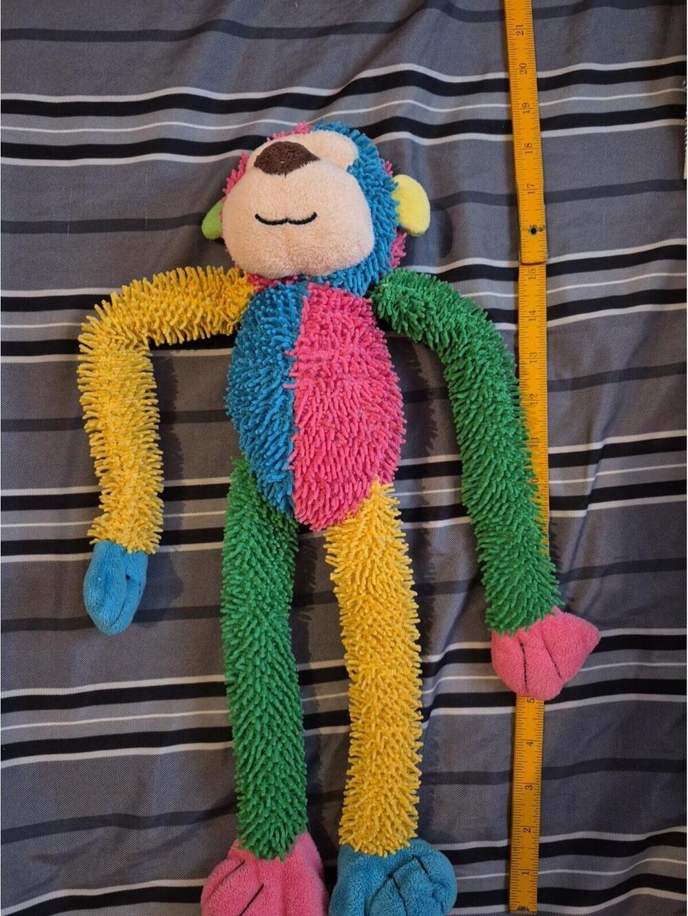 Multipet~ Multicrew 17" Monkey ~ Plush Squeaky Dog Toy